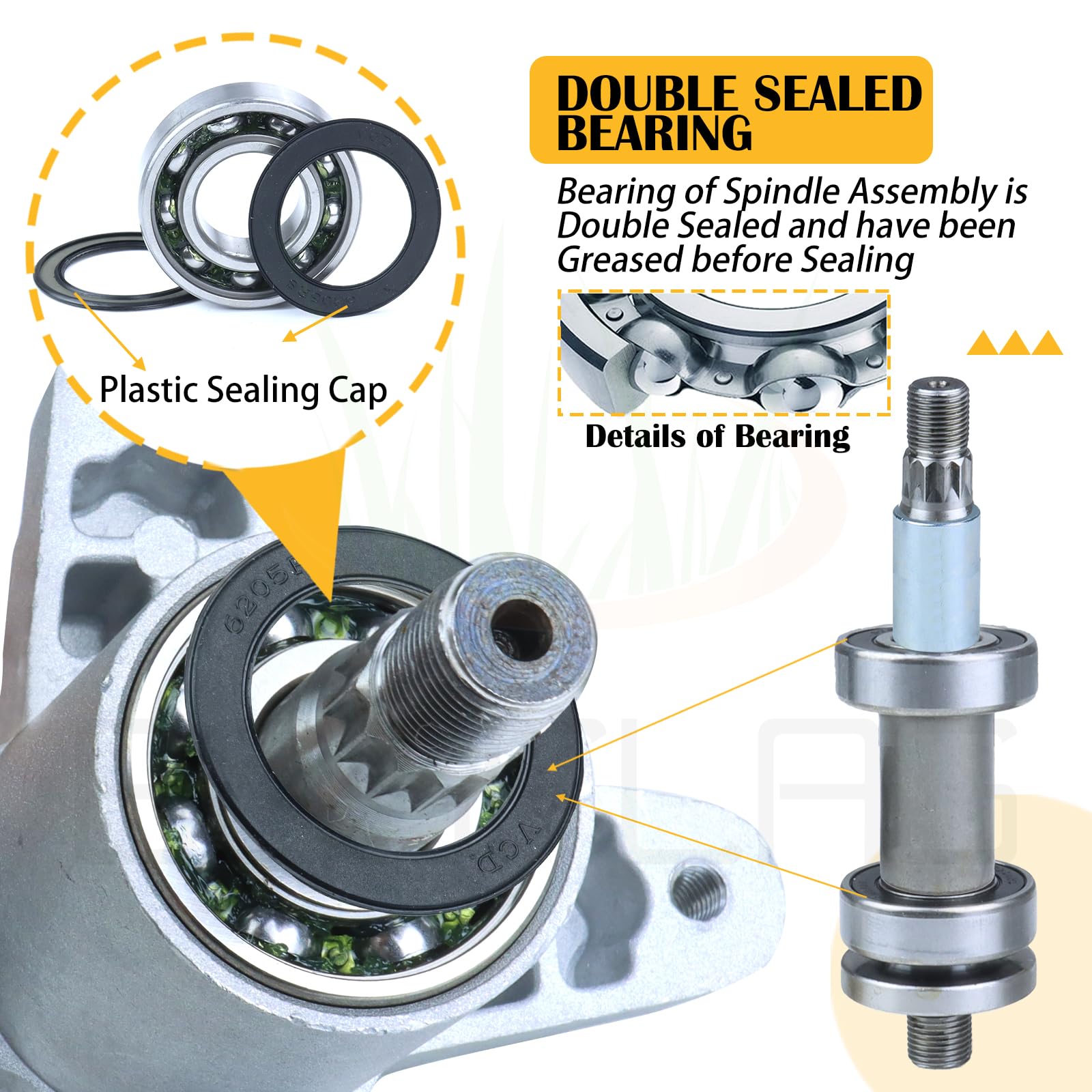 Amazon.com : BOSFLAG 2 Pack 918-0624B Spindle Assembly with 954